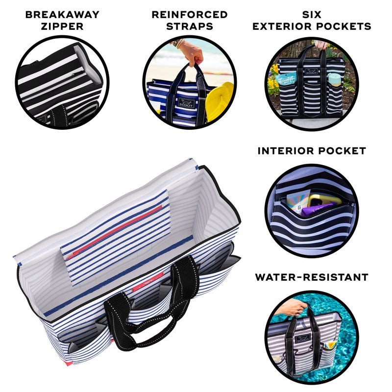 SCOUT Rocket Pocket Tote - Multi-Pocket Travel, Nurse, Teacher, Mom Tote, 7 Pockets Total, Two Sets of Straps, Folds Flat - Image 2